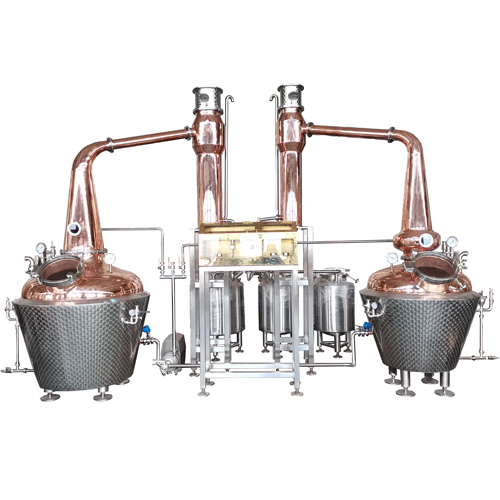 Tengodistill TGD D500L+300L | 500L+300L Pot distillation equipment Single Malt Whisky  for Recipe Development