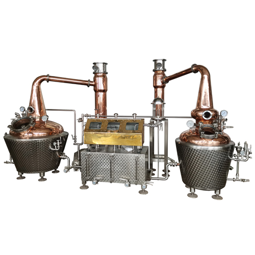 Tengodistill TGD D500L+300L | 500L+300L Pot distillation equipment Single Malt Whisky  for Recipe Development