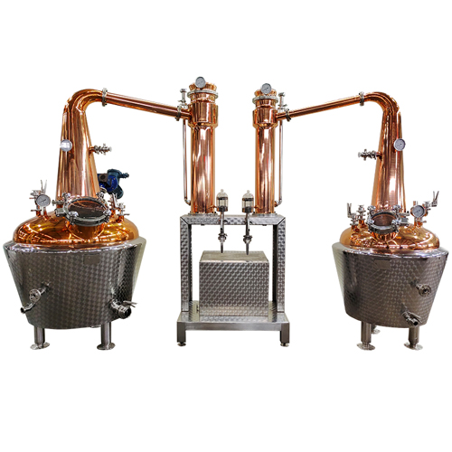 Tengodistill TGD D300L+180L | 300L+180L Pot distillation equipment Single Malt Whisky  for Recipe Development